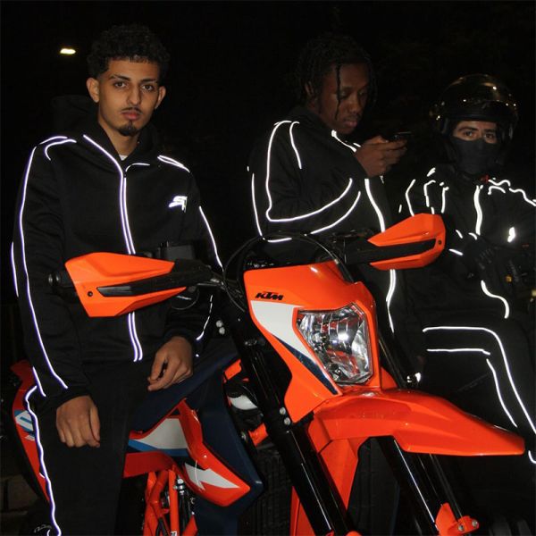 Impresión digital de hombres Slim Fit Traje callejero confección de calzoncillos y chaqueta servicio OEM