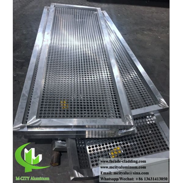 3мм перфорированные металлические облицовки металлические фасады завод круглые отверстия прокол