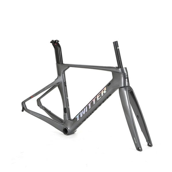 Волокна углерода Frameset T800 дороги OEM лоск приемлемого облегченного черный