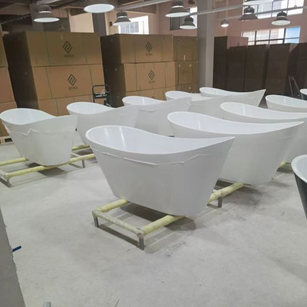 Customized Oval Acrylic Freestanding Bathtub 172.00cm * 82.00cm * 74.00cm Package Size