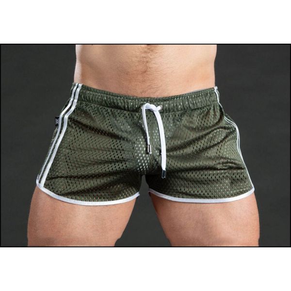 Solid Woven Men Mesh Shorts M-2XL Worsted Beach Fitness Training Shorts