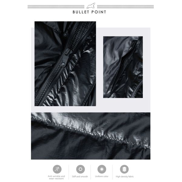 Материал Нефтяной репеллент Нижний пальто Черный ветроустойчивый пиджак Размер 46-54