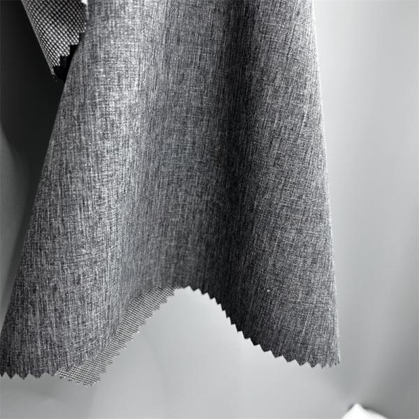 Dual Tone Pearl Dot Cationic Polyester Fabric With Four Way Stretch Linen-like Texture On Surface