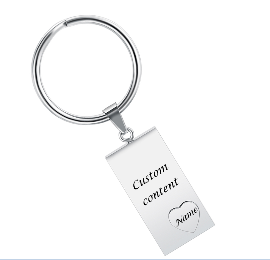 Key Chain for Souvenir Memorial Cremation Jewelry Free Custom Engrave Stainless Steel