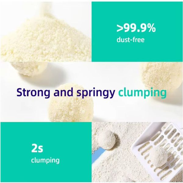 Productos de limpieza para mascotas Nala, arena para gatos de yuca de alta calidad, directa de fábrica, accesorios para mascotas con fuerte aglomeración