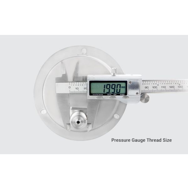 99mm Nominal Diameter Back Connected Pressure Gauge for Accurate Pressure Measurement
