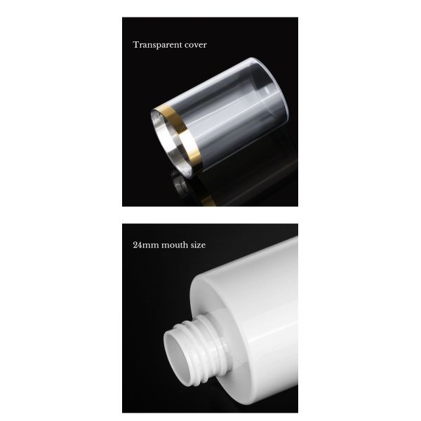 Бутылка брызг верхней части 250ml золота гостиницы 500ml комнаты контейнера белого пластикового косметического алкоголя тумана волос упаковывая непрерывная