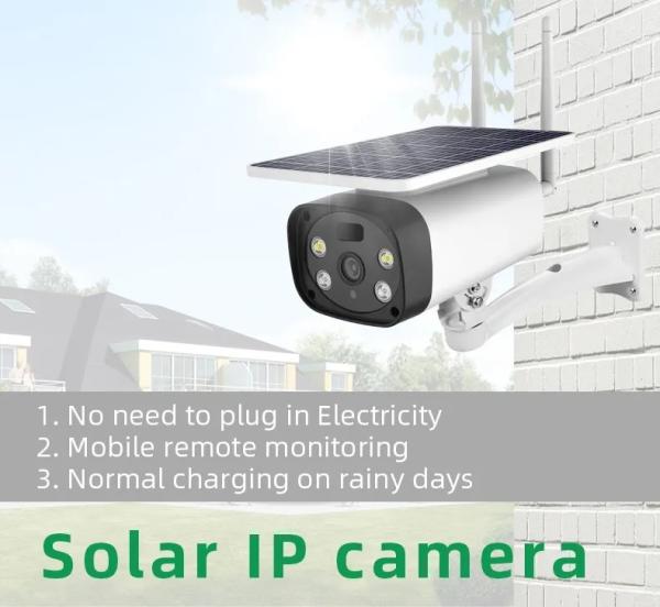 4G SIM Card 1080P HD Solar Panel Outdoor Monitoring CCTV IP Wifi Camera Smart Home Two-Way Audio Alarm Color Night