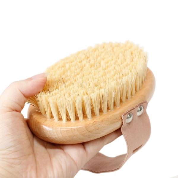Banho Exfoliante de Corpo Kit de Escova Seca Esfregão de Madeira Banho de Spa Massagem