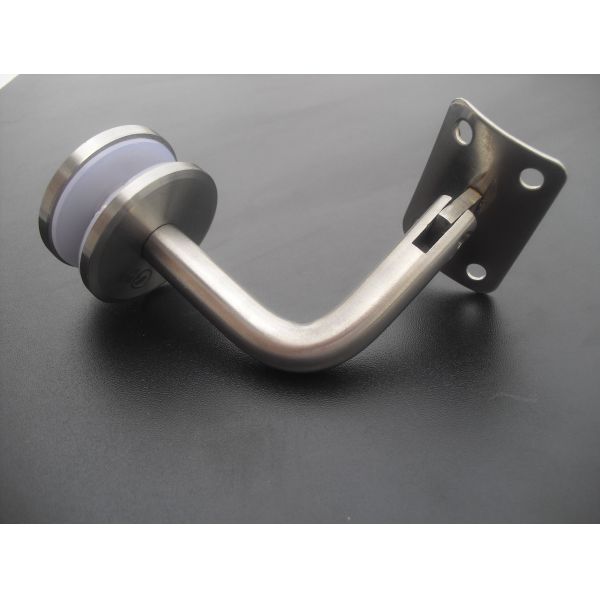 Handrail bracket glass to rail connector RS313, material stainless steel 304, finishing satin or mirror
