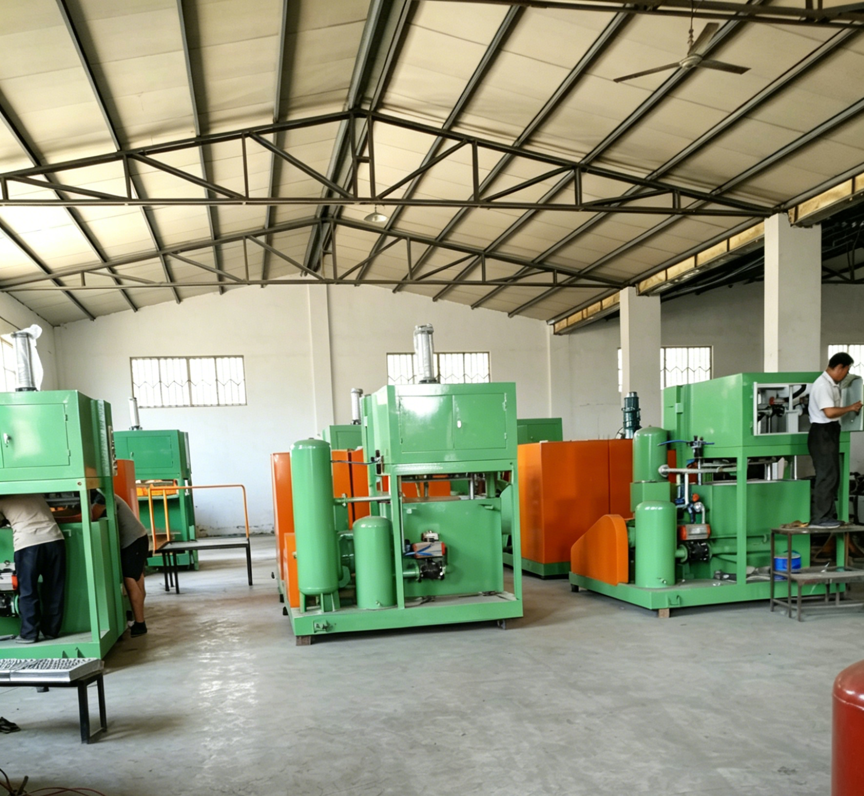 Small 1300-1500pcs Per Hour Egg Tray Machine Egg Carton Machine For Making Egg Trays Egg Cartons Shoes Trays Nursery Trays Aluminum molds PLC Controlled