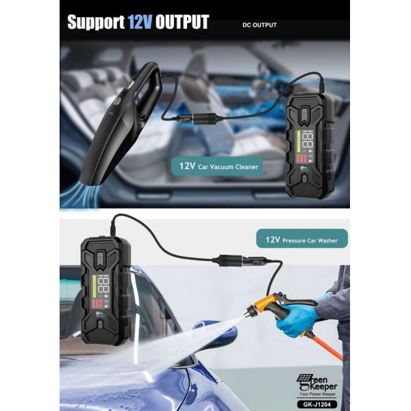 Батарейка автомобиля 12 В, ускоритель стартера для малых автомобилей 20000 мАч 3000 А, пиковый энергоблок