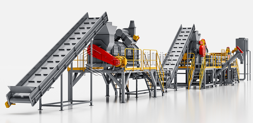 Cold Washing HDPE/PP Plastic Recycling Washing Line 1000kg/h