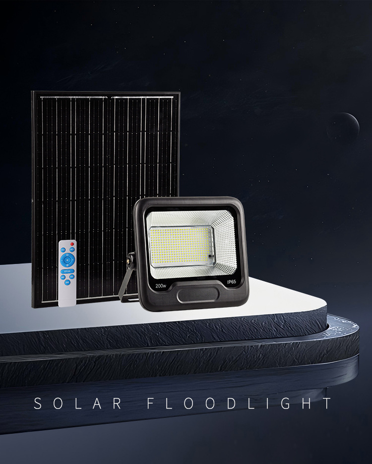 High Brightness Solar Flood Light Waterproof LED Outdoor Lamp 200w Food Light