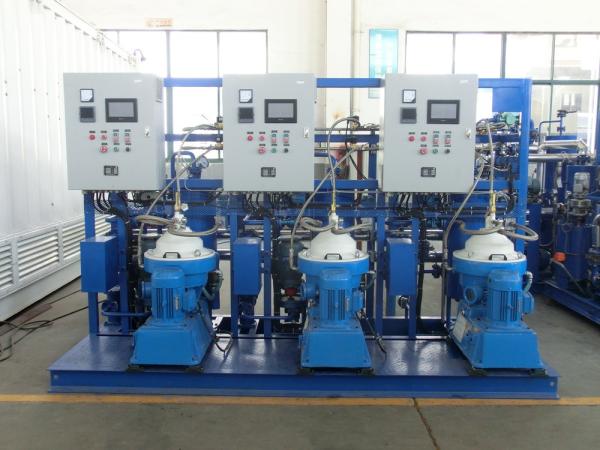 Manual Discharge Steam Fuel Purifier System , Industrial Oil Separator 0.45 - 0.7 MPa