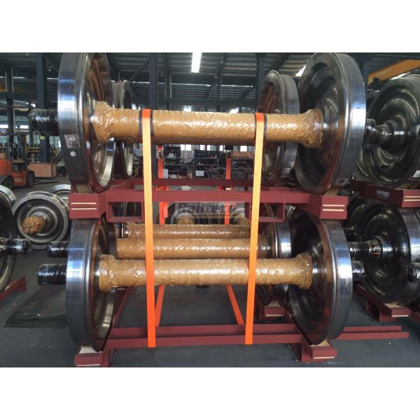 Forged Steel Railway Wheel Set BA004 High Reliability With TSI Certification