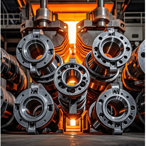 Профессиональные кованые компоненты Вес 5000 фунтов Различные сплавы Высокая тепловая обработка