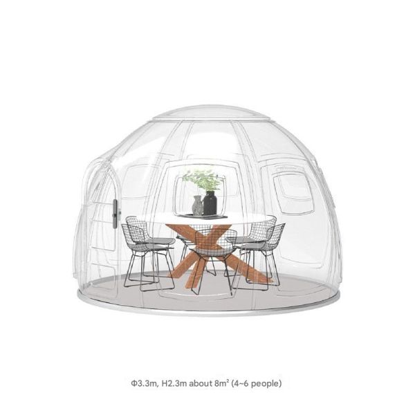 Outdoor Terrace Check Out The Vacant Rooms PC Endurance Board Spherical Flame Retardant Bubble House