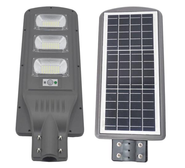 60W  ABS material ALL IN ONE with time control  light control and PIR sensor Solar LED street  Light for home use