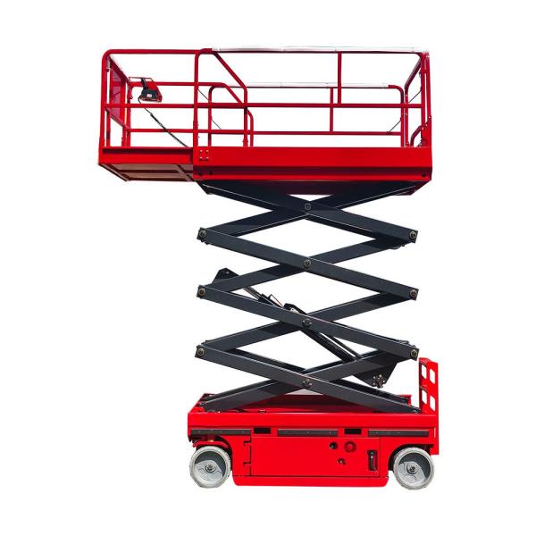 10m 12m 320kg Electric Self Propelled Scissor Lift Mobile Aerial Work Man Lift Platform