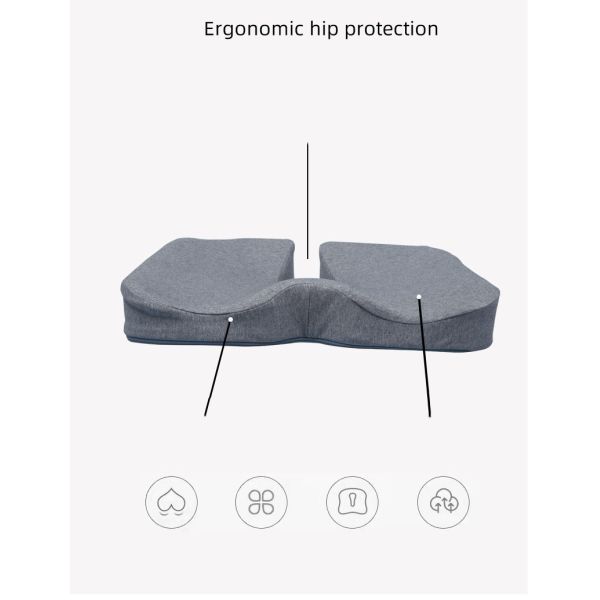 High Density Slow Rebound Memory Foam Seat Cushion for Home Hotel Office Kitchen Chair