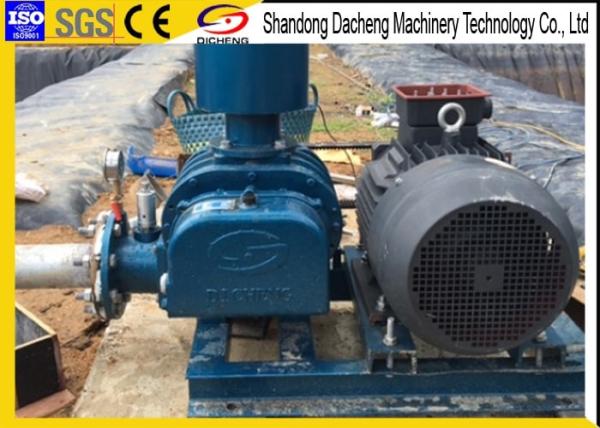Low Noise Three Lobe Roots Blower , Strong Positive Displacement Air Compressor