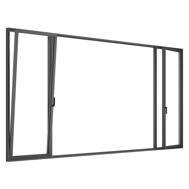 Energy Saving Aluminum Tilt And Turn Windows With Large Area Glass For House