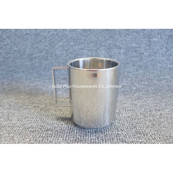 Height 10cm Stainless Steel Coffee Tumbler 400ml for Beer Tea