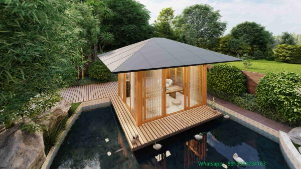 Descubra a beleza e a funcionalidade do nosso pavilhão de alumínio estilo sala de chá japonesa