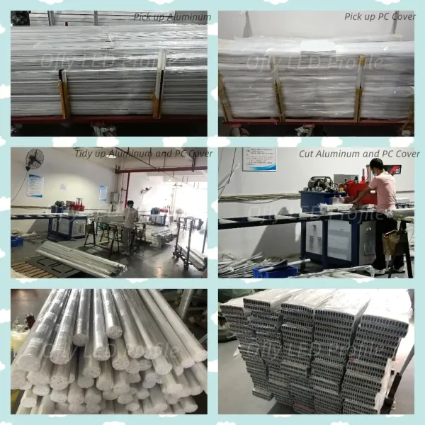 Adjustable Light Angle 6063 T3-T8 Aluminum Alloy Anodized Surface Mounted LED Profile