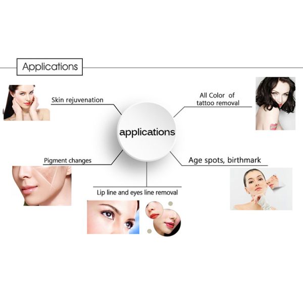 Q Switched Nd Yag Laser Pico Laser Tattoo Removal Machine 1064nm 532nm