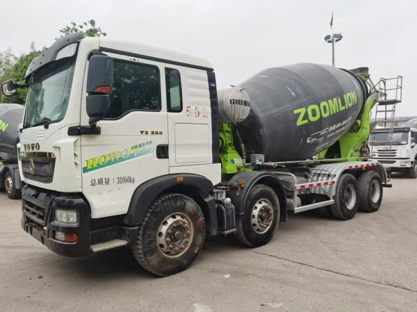 2021 ZOOMLION 12cbm Usado caminhão de betão misturador em HOWO Chassis para venda