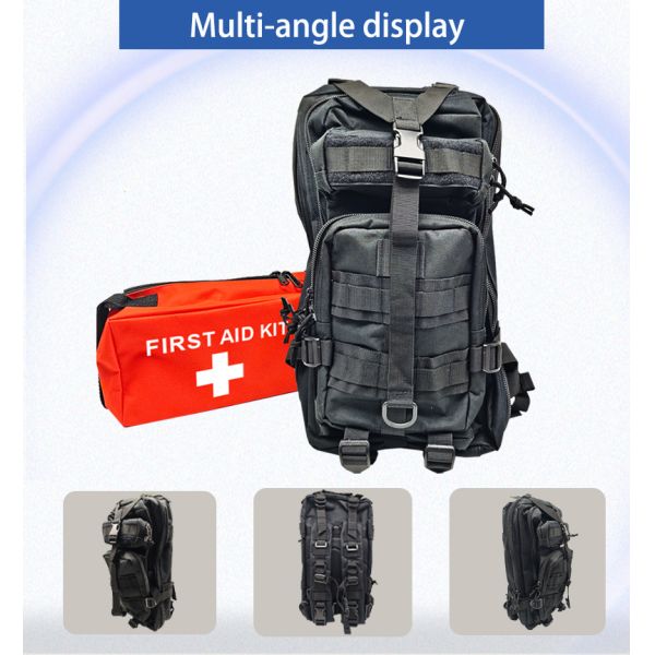 Outdoor Travel Disaster Preparedness Kit Medical Waterproof Tactical Backpack