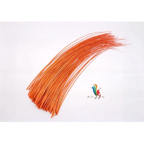 Millinery Supplies Ostrich Feather Quill with Dyed Pattern 50-55cm