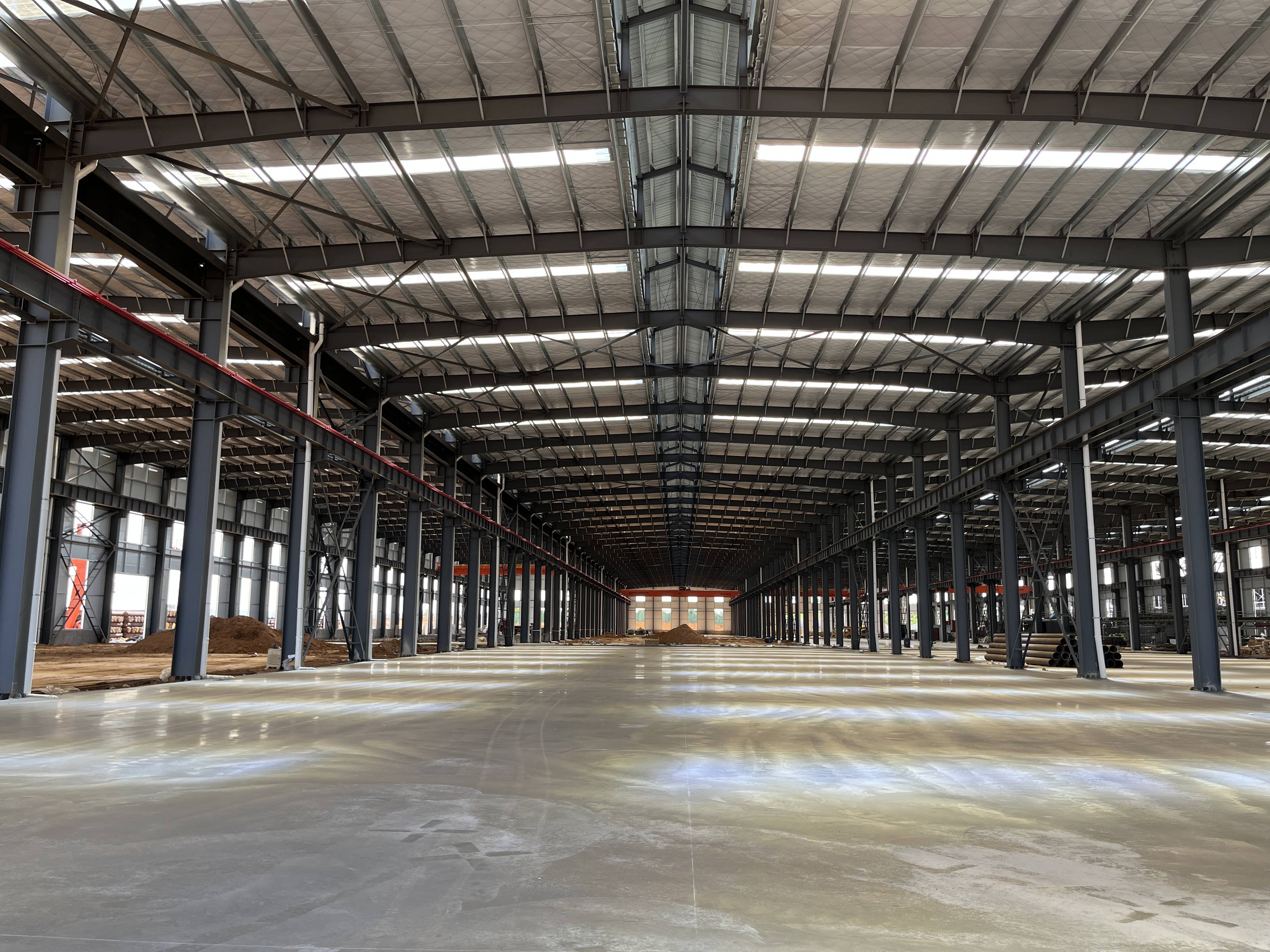 Quick Construct Metal Workshop Building Steel Structure Prefab Workshop Garage For Light