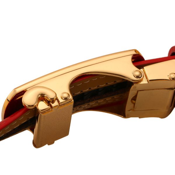 Пояс автоматических женщин тощий кожаный одевает 2.3cm Famale Decoractive