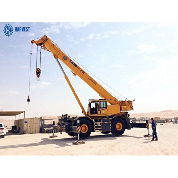 60 guindaste do caminhão do crescimento de Ton Max Lifting Height 58.1m RT60 35km/H