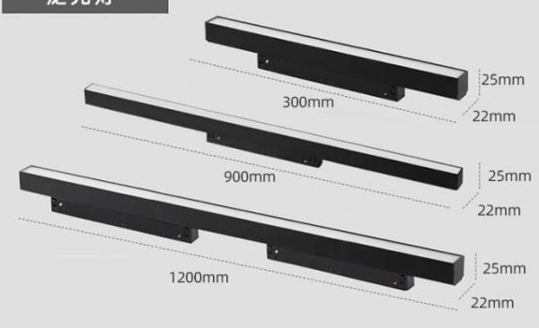 Ultra fina 4 pés LED painel de teto luzes 48v sistema linear holofotes