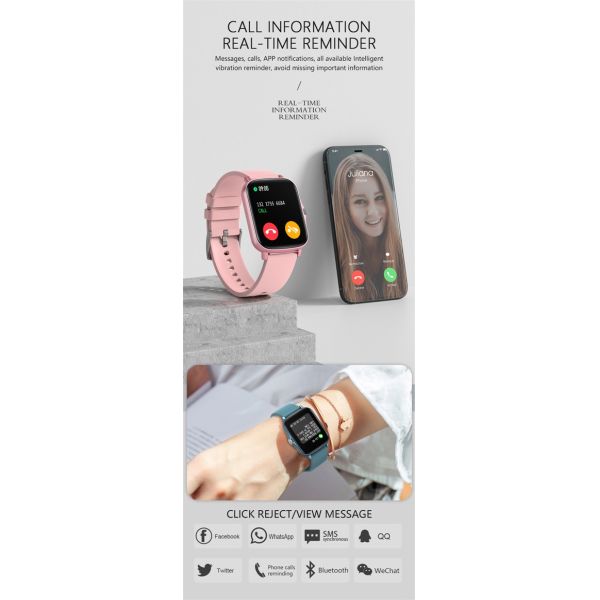 Год сбора винограда кварца DW 1,69 дюйма браслета запястья M4 дозоров 47g Amazfit Gtr 2