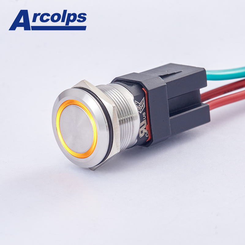 8300 Series IP66 Protected Stainless Steel Metal Push Button Switch with 200,000-Cycle Mechanical Life