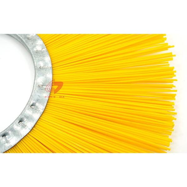 Zhenda Hot-salling PP Material CAT Sweeper Flat Wafer Brush For Snow Cleaning
