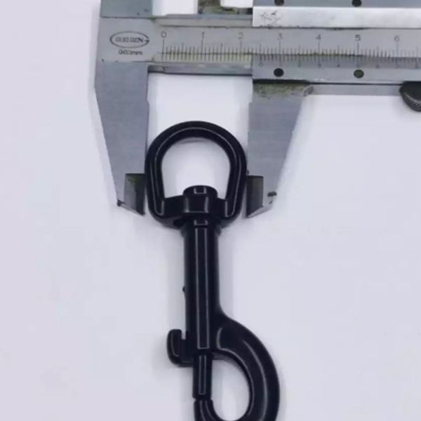 Polished Finish Single Ended Dive Swivel Eye Snap Hook with Buckle Pet Leash Clip