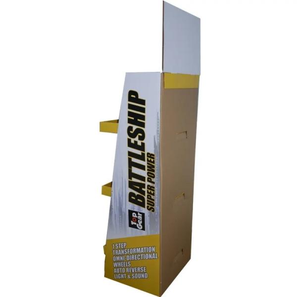 Durable Cardboard Floor Displays Foldable Product Display Stand For Promotion