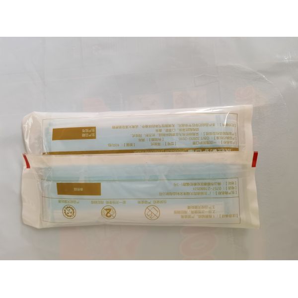 customized logo OPP CPP Side Gusset Bag cuboid shape For Packing Mask