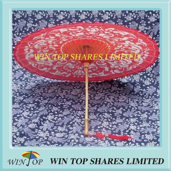 Chinese classic oil paper red umbrella