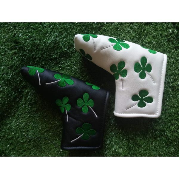 Four Leaf Clover headcover , Golf headcover , golf headcover , putter headcover ,  headcover
