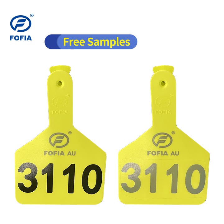 Wholesale Custom Sheep Ear Tag One-piece TPU Livestock Earring Tags Laser Printing Animal Ear Tag for Sale
