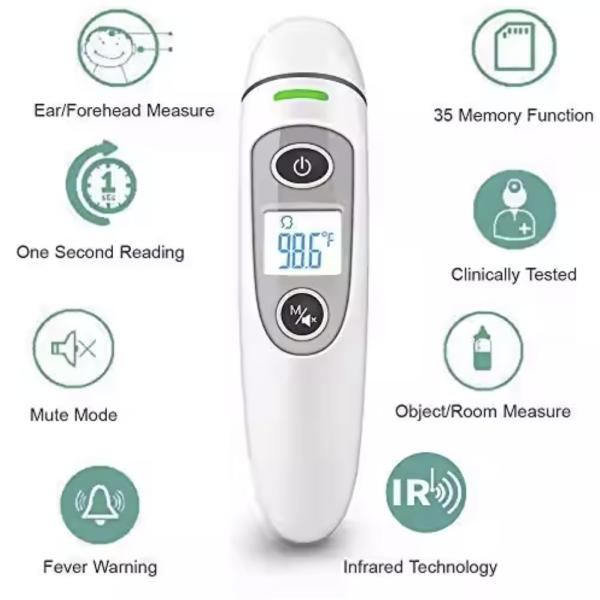 Household Digital Forehead Thermometer 3cm-5cm With 2*1.5V AAA Batteries