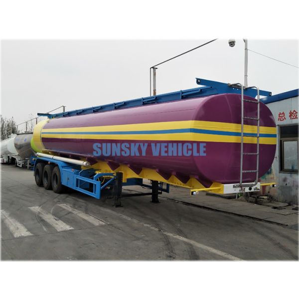 42000L Fuel Tanker Trailer 12R22.5 Tires Exported To Malawi