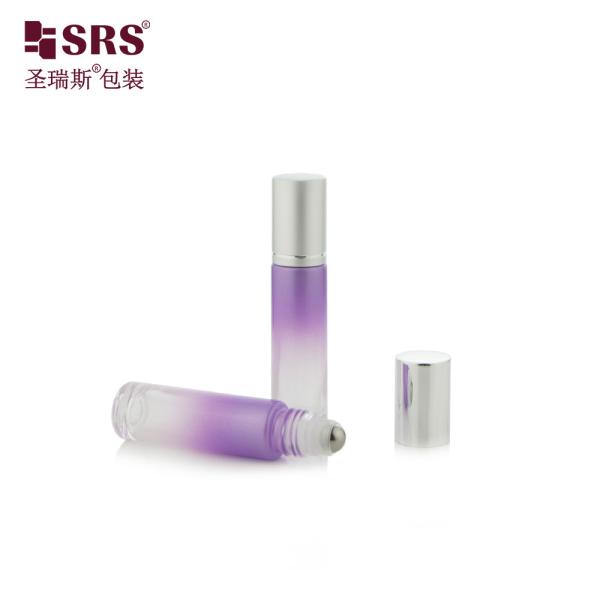Paint Custom Gradient Color Empty Glass Roll On No Leakage Roller Bottles Essential Oil 10ml